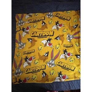 Vintage Etihad Airways Abu Dhabi Looney Tunes World Lap Blanket Fleece